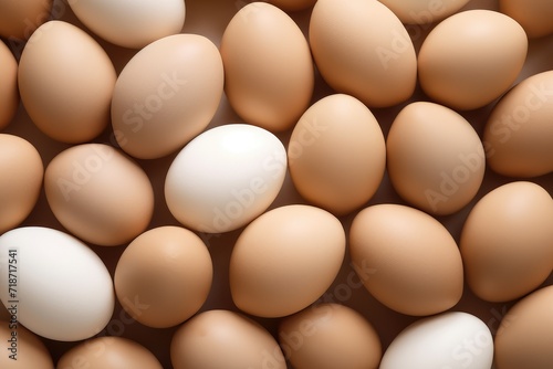 pile of Chicken eggs background