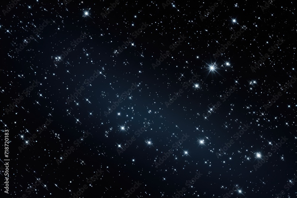 Naklejka premium Long exposure captures starry night sky.