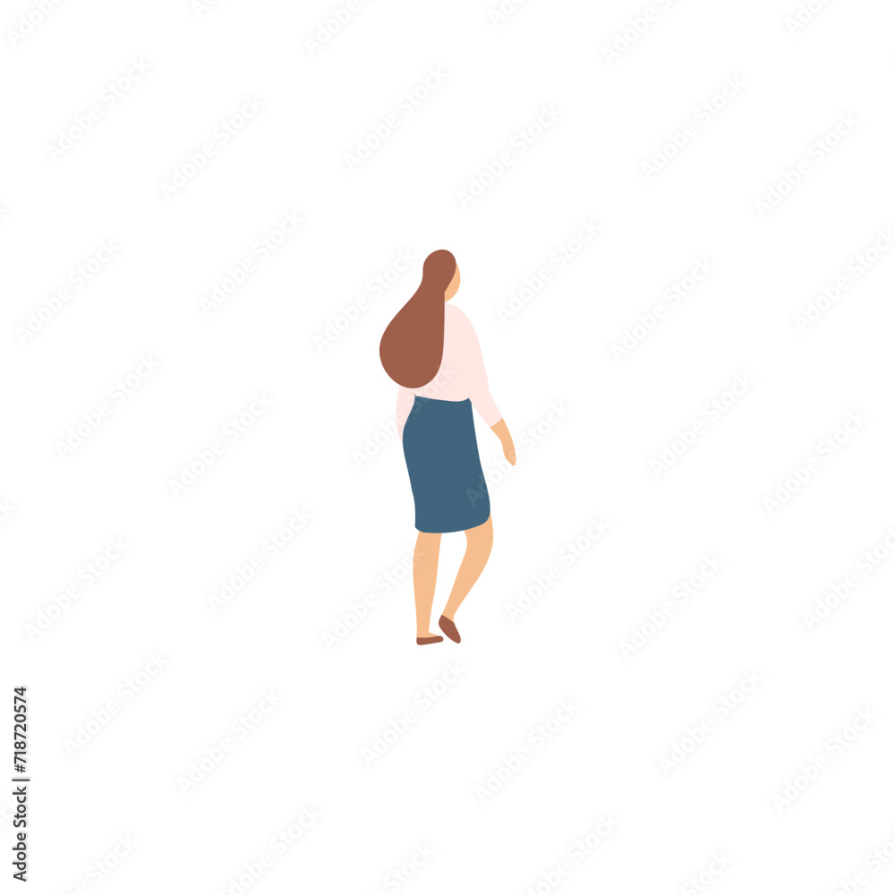 set of poses of people working in cream colored clothes illustration set of poses of people working in cream colored clothes illustration