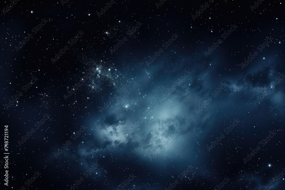 Fototapeta premium Milky Way Galaxy: Panoramic View of Stars in Space.