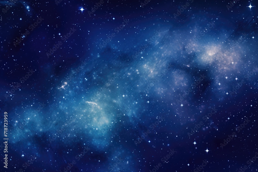 Night sky: stars, nebula, and galaxy.