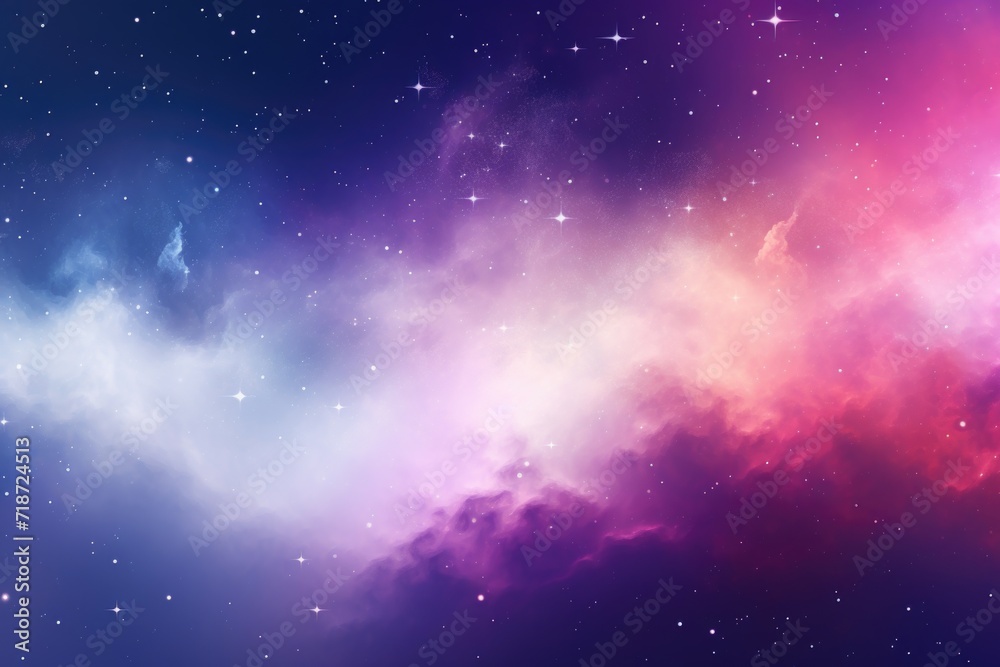 Obraz premium Cosmic abundance of stars, nebulae, and galaxies
