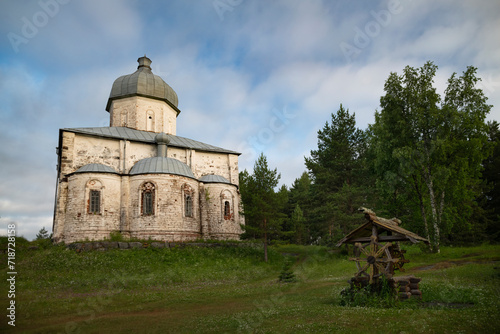 Old cathedral and well
