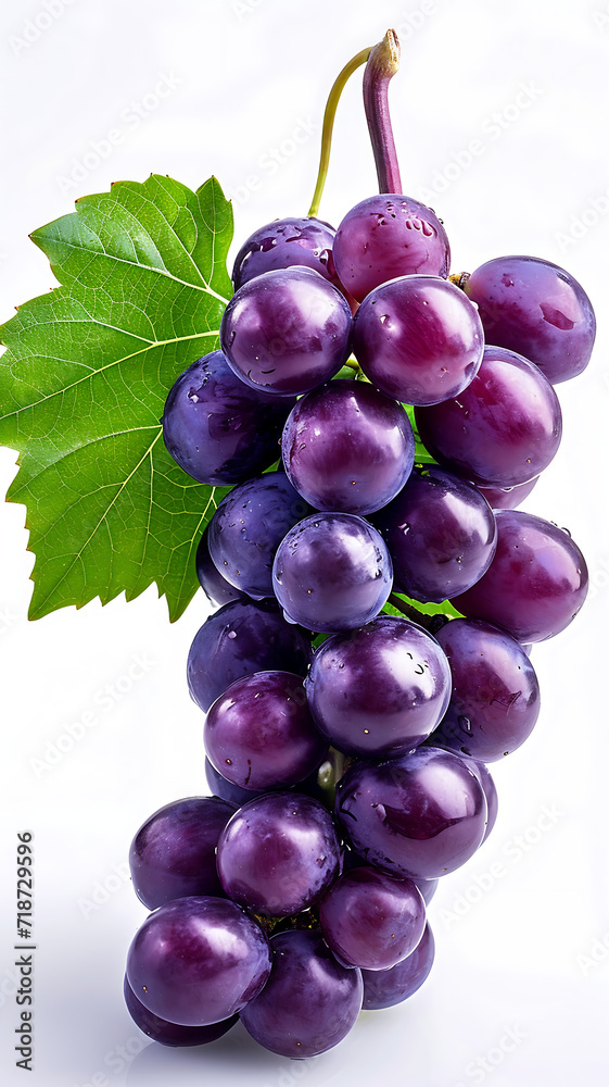 Fototapeta premium bunch of grapes on a white background. close-up.