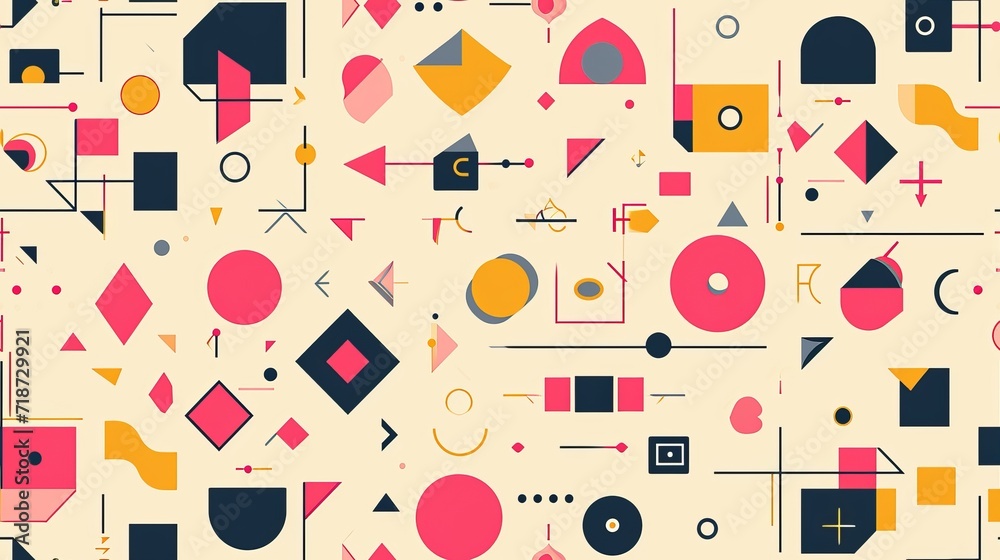seamless pattern with shapes seamless pattern with shapes