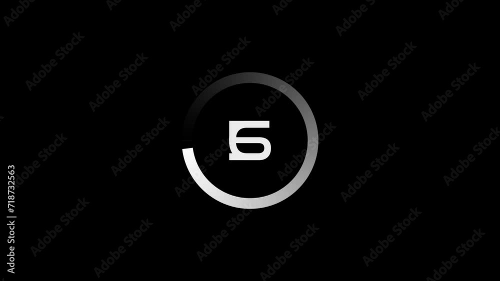 10 second countdown timer animation with gradient overlay on black screen 10 second countdown timer animation with gradient overlay on black screen