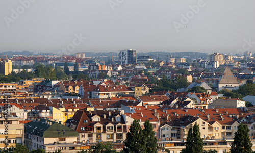 View on roofs of Novi Sad in the early morning © Alexey