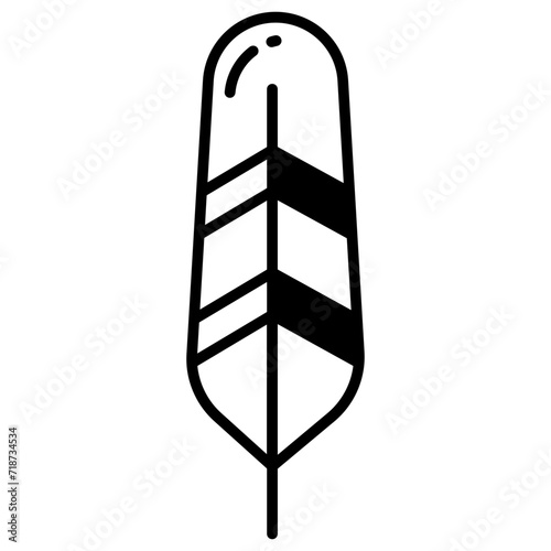 Crane glyph and line vector illustration