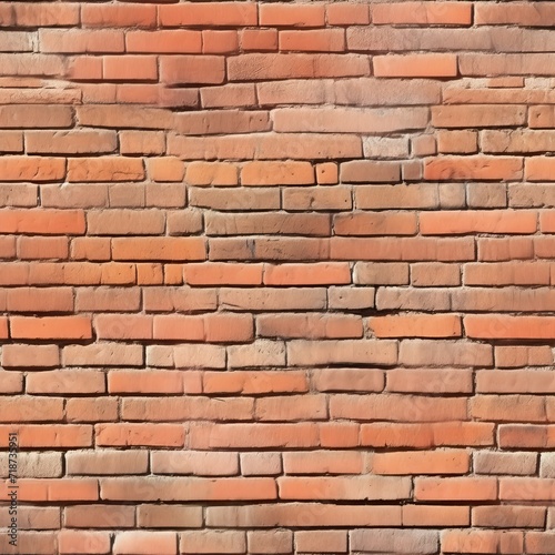 Seamless Pattern of Mortarless Brick Wall, Textured Background for Design
