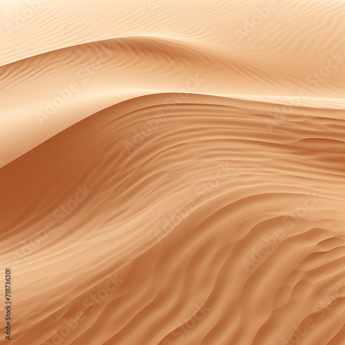 Abstract background with smooth wavy lines in beige colors. © Виктория Татаренко