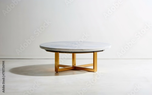 isolated coffee table on a white Clean background