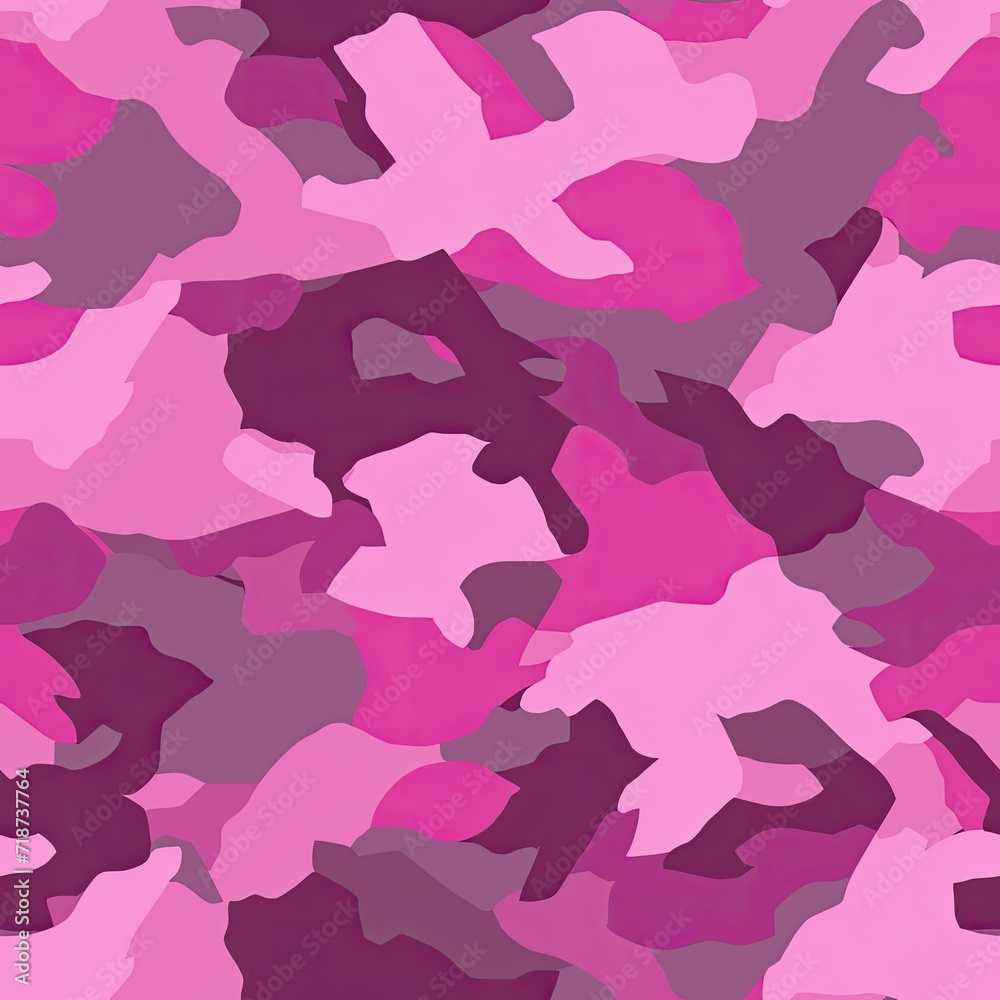 Pink Camo Pattern, Seamless Design Revealed in This Image