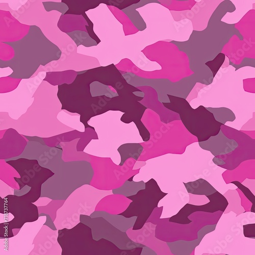 Pink Camo Pattern, Seamless Design Revealed in This Image © Piotr