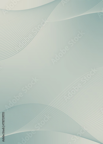 Abstract background vector green with dynamic waves for business design. Futuristic technology backdrop with network wavy lines. Premium template with stripes and gradient mesh for banner or poster