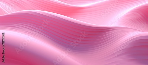 Pink color leather wave background or texture