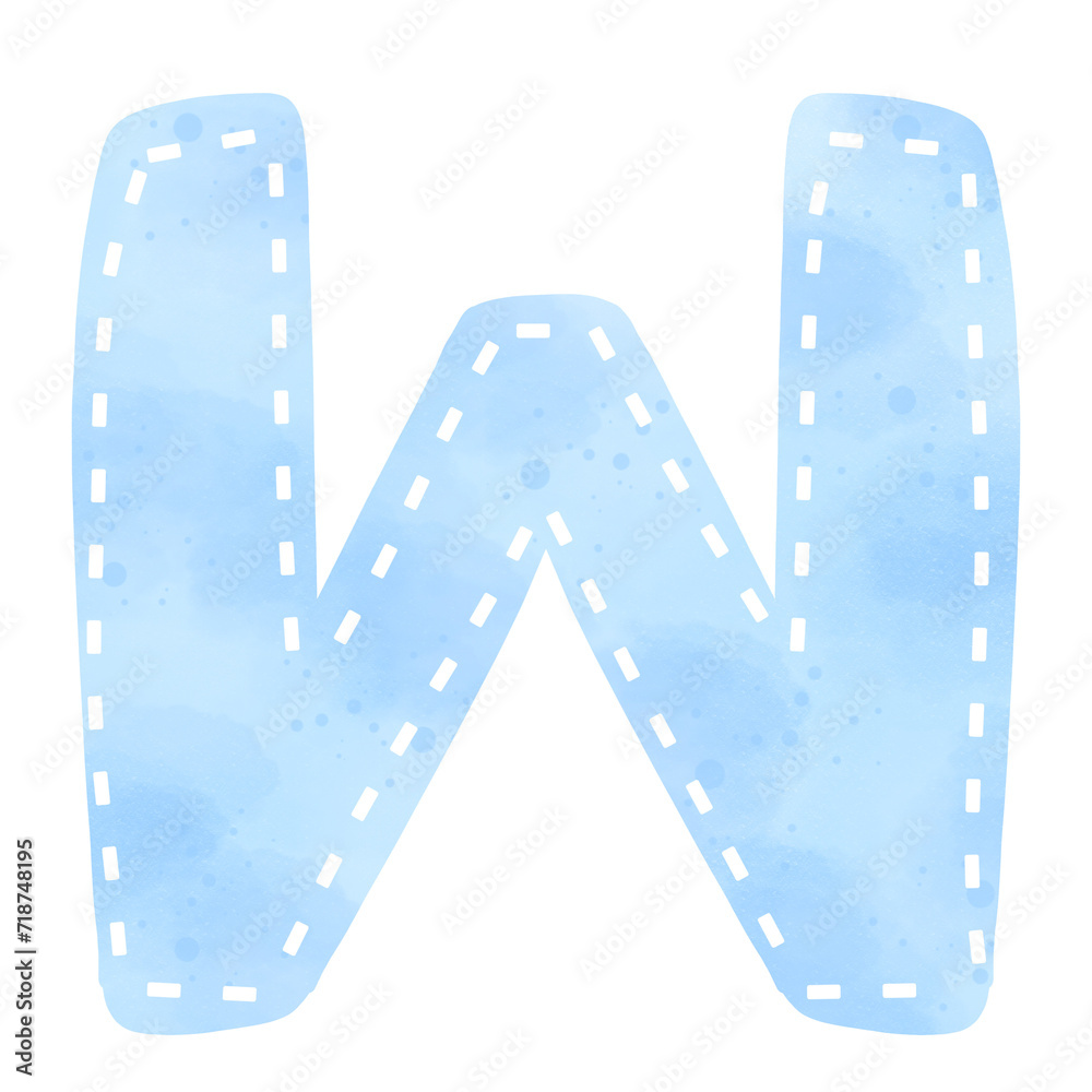 Fototapeta premium Alphabet W