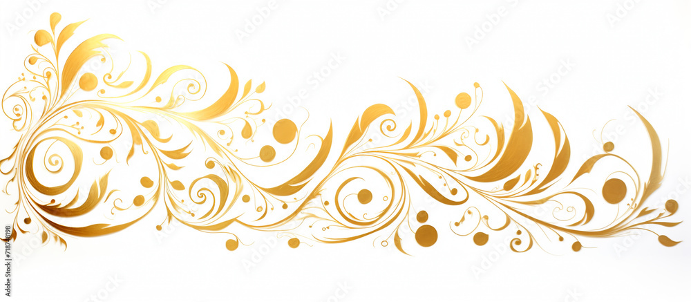 golden floral ornament on a white background, vector art illustration. Illustration of a gold background with swirls and ornaments. Decorative design element for background. golden floral ornament on a white background, vector art illustration. Illustration of a gold background with swirls and ornaments. Decorative design element for background.