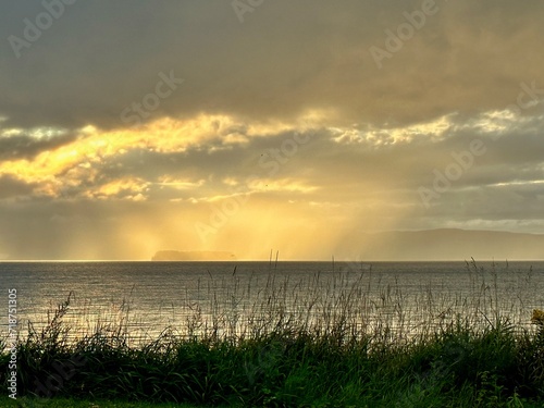 Sunset after a summer rain storm