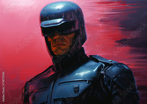 Robocop from 1987 peter Weller square jaw