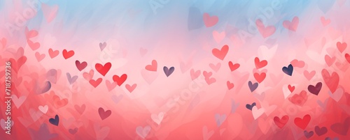 a pink background with many pink hearts