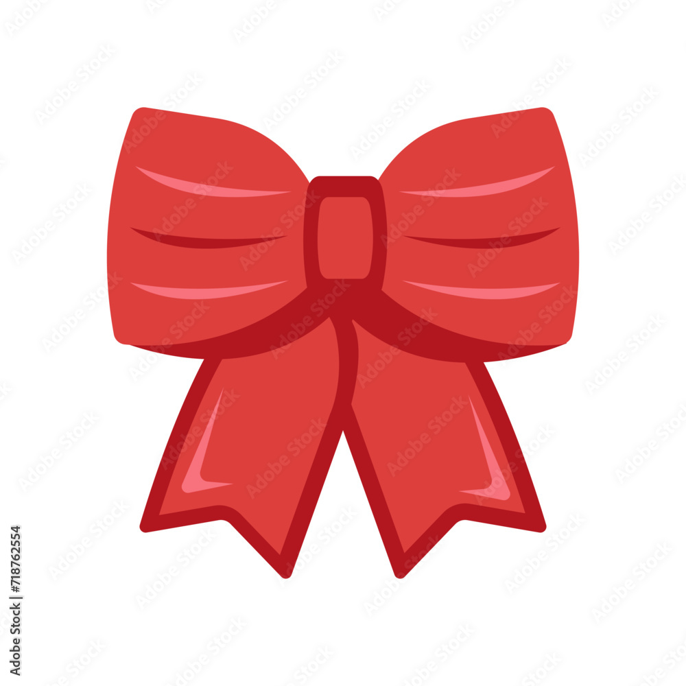 Red bow ribbon. Bowknot for decoration, big set of bowtie. Red bow ribbon. Bowknot for decoration, big set of bowtie.