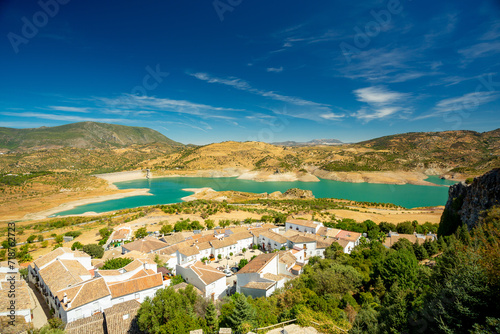 Zahara reservoir in Andalusia, Spain	 photo