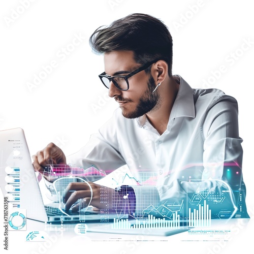 Data Scientist in white background