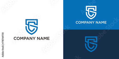 creative minimal CS logo icon design
