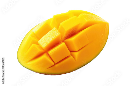 Mango Slice Isolated On Transparent Background