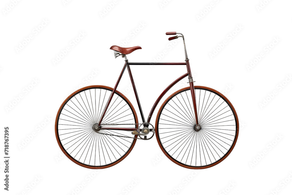 Penny farthing Bicycle Isolated on Transparent Background