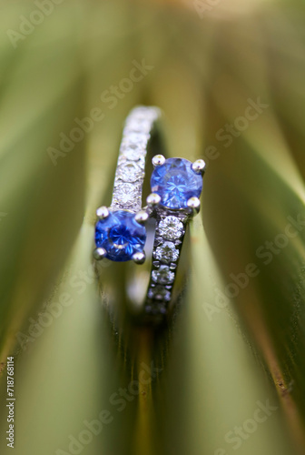 anillas, anillo, alianzas, oro, dos, pareja, compromiso, metal, plata, boda, dorada, amor, simbólico, 2, macro, plata, azul, diamante, dige photo