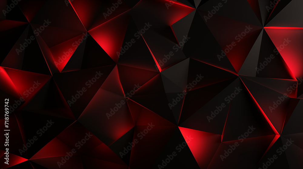 Red and Black Geometric Triangular Background Red and Black Geometric Triangular Background