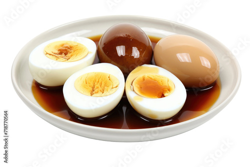 Hard Boiled Eggs Isolated On Transparent Background