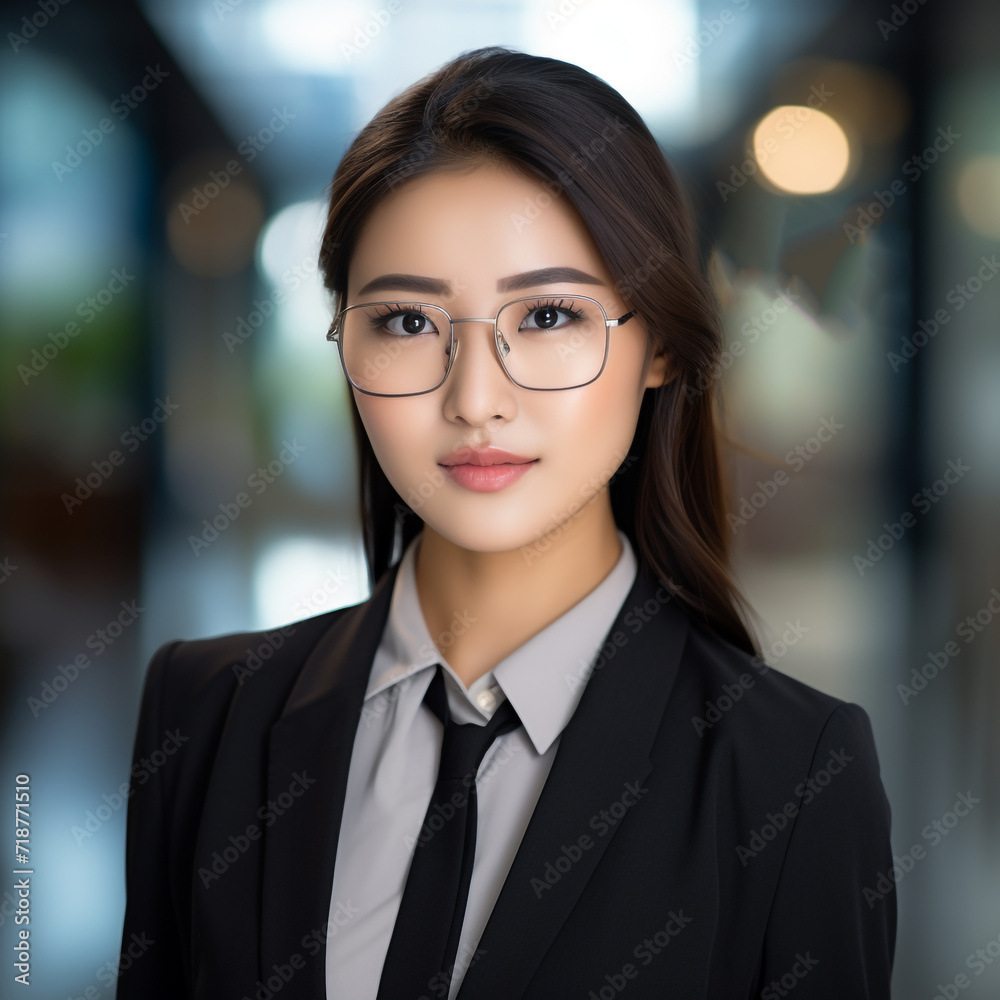 Smart Beautiful Asian Corporate Girls, Young Professional Female Employee, Smiling And Looking Confident, Pretty Corporate Girl, Generative Ai. Smart Beautiful Asian Corporate Girls, Young Professional Female Employee, Smiling And Looking Confident, Pretty Corporate Girl, Generative Ai.