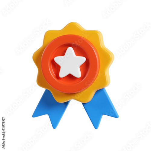 badge 3d icon illustration