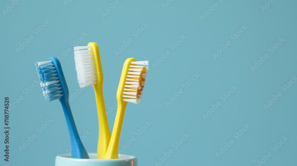 Toothbrushes in Cup Toothbrushes in Cup