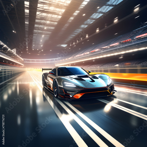 A fast-moving sports car © Danny