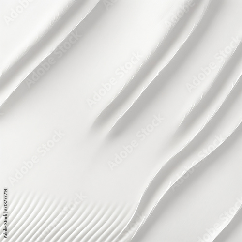 Texture of white wallpaper with a pattern of smooth lines. Generative AI © Эля Эля