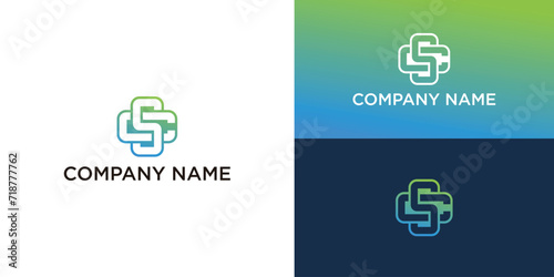 creative minimal CS logo icon design
 photo