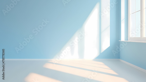 Gradient empty room wall model  minimalist interior  podium 3D product display