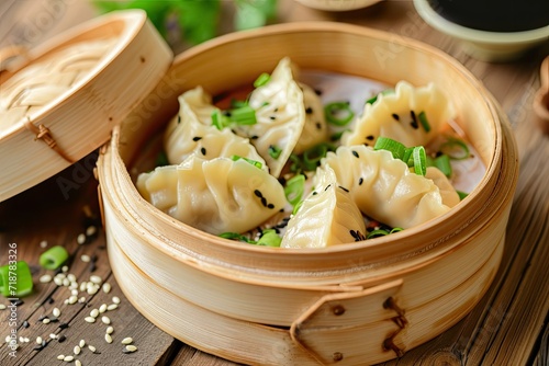 Chinese traditional food dumplings. Asian cuisine