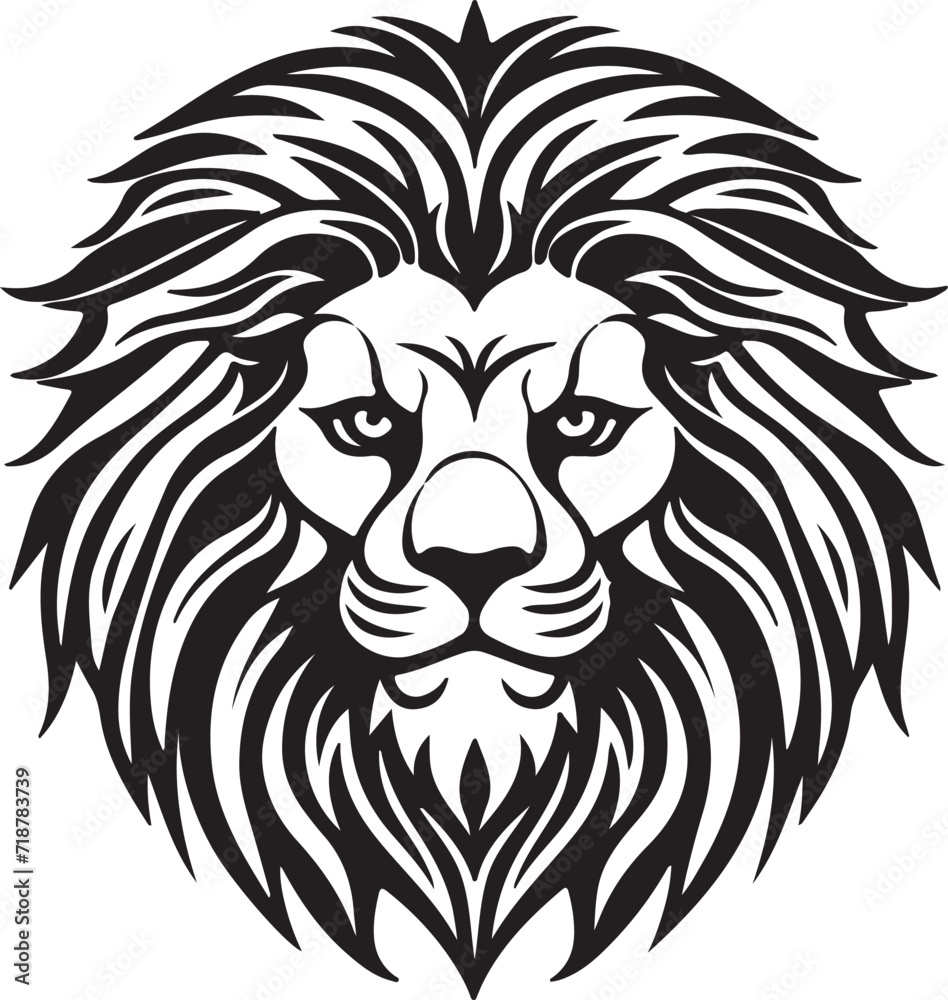 Fototapeta premium lion head vector