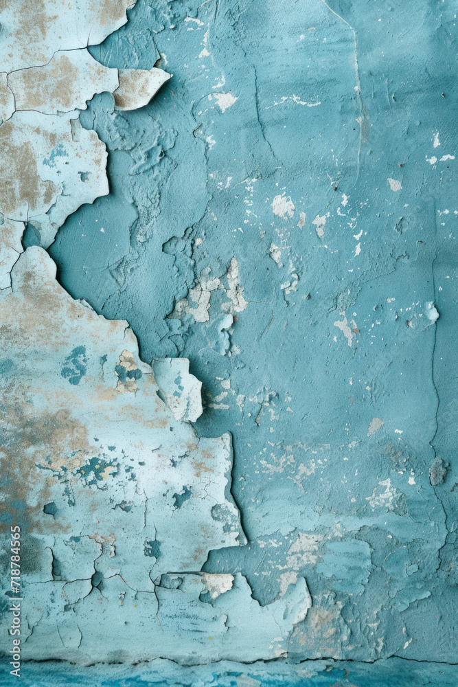 Vertical Cyan Wall Cement Backgrounds and Textures.