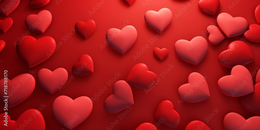 this red background has many many red hearts this red background has many many red hearts