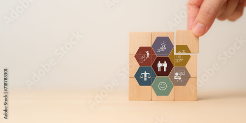 Fotografie Enhancing employee engagement and retention concept