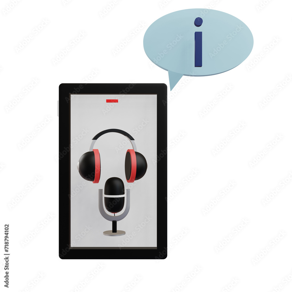 3 D illustration of costumer service 3 D illustration of costumer service