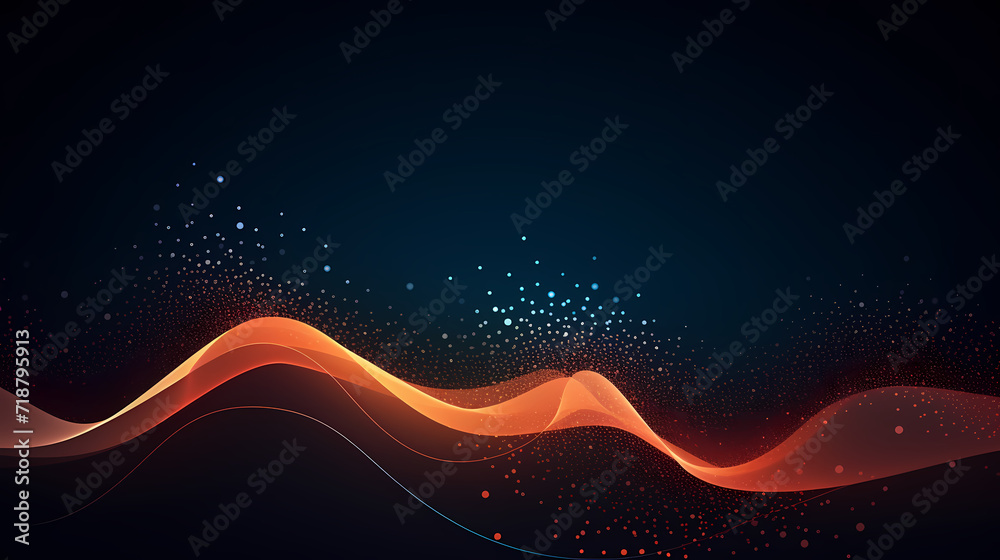 Digital technology particles abstract background, abstract analysis visualization Digital technology particles abstract background, abstract analysis visualization