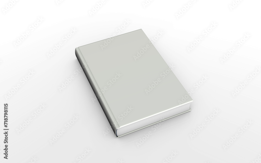 White book cover template - 3D rendering White book cover template - 3D rendering