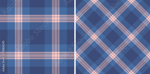 Texture fabric background of plaid tartan pattern with a textile vector check seamless. Set in skin colors. Minimalist fashion ideas for a sleek look.