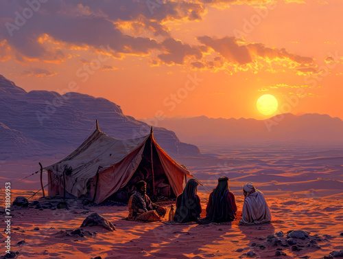 beduincamp in the desert